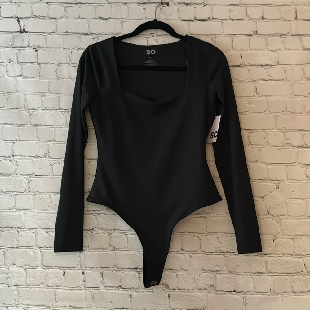 SO NWT Black Bodysuit